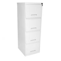 Arquivo de Aço 4 Gavetas Branco - ULTRA Móveis Arquivo de Aço 4 Gavetas Branco - ULTRA Móveis