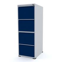 Arquivo de aço 4 gavetas pandin slm - cinza/azul del rey Arquivo de aço 4 gavetas pandin slm - cinza/azul del rey