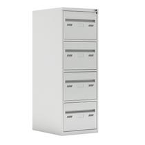 Arquivo de Aço 4 gavetas para pasta suspensa 1,34 x 0,47 x 0,60 com corrediça telescópica - Cinza Arquivo de Aço 4 gavetas para pasta suspensa 1,34 x 0,47 x 0,60 com corrediça telescópica - Cinza