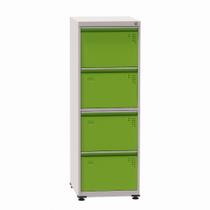 Arquivo de Aço com 04 Gavetas Econômico Pandin 1,36 m Cinza e Verde Miró Arquivo de Aço com 04 Gavetas Econômico Pandin 1,36 m Cinza e Verde Miró