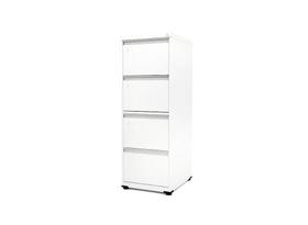 Arquivo de Aco com 4 Gavetas Economico Com Trilho Telescopio Pandin Branco 1.34 M