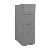 Arquivo de Aço com 4 Gavetas para Pasta Suspensa, com Rolamento e Chave, fabricado em chapa 26, resistente e ideal para escritório Arquivo de Aço com 4 Gavetas para Pasta Suspensa, com Rolamento e Chave, fabricado em chapa 26, resistente e ideal para escritório