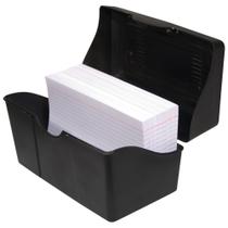Arquivo de Cartões Advantus 10x15cm Capacidade para 300 Cartões Preto