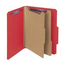 Arquivo de classificação Folder Smead com fixadores SafeShield Red