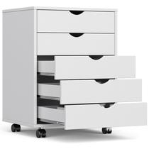 Arquivo Móvel OLIXIS 5 Gavetas Branco 40x48x64cm Arquivo Móvel OLIXIS 5 Gavetas Branco 40x48x64cm