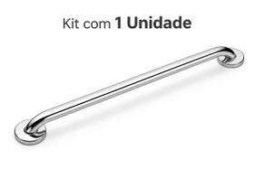 arra de Apoio Banheiro Inox 80cm Anticorrosiva NBR 9050 Idoso Gestante Cadeirante PCD Não Enferruja Suporta 150kg Kit 1 2 3 4 Unidades
