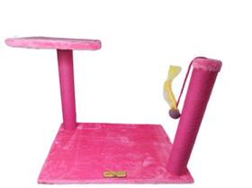 Arranhador Brinquedo Interativo Plataforma Com Poste Gato