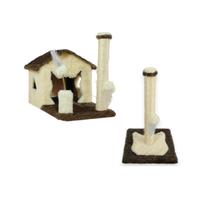 Arranhador Casa Para Gatos Sem Rede Poste P Torre Sisal