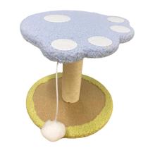 Arranhador De Gatos C/ Brinquedo Poste Sisal Natural Decorativo Cor:Azul Arranhador De Gatos C/ Brinquedo Poste Sisal Natural Decorativo Cor:Azul