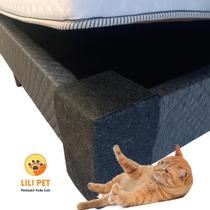 Arranhador De Gatos Pet Cama Box 2 Peças Cinza Bege Preto