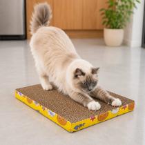 Arranhador de Papelão Reto Gatos com Catnip Brinquedo Interativo Pet Estimula Instintos Naturais Protege Móveis Diversão Arranhador de Papelão Reto Gatos com Catnip Brinquedo Interativo Pet Estimula Instintos Naturais Protege Móveis Diversão