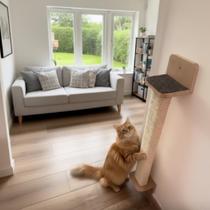 Arranhador de Parede Para Gatos Poste 80cm SISAL 8MM REFORÇADO Arranhador Gato Parede