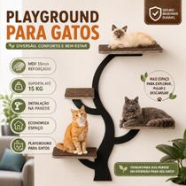 Arranhador de Parede para Gatos Reforçado Playground Felino MDF Premium Miaular