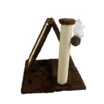 Arranhador Dobrável com Pelúcia Marrom - São Pet