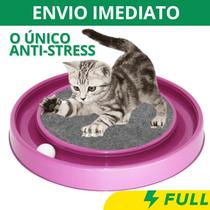 Arranhador Gato Interativo Antiestresse para Gatos Cat Relax c/ Bolinha Varias Cores Bichano Gatinho