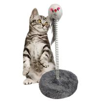 Arranhador Gato Pet Felino Mola Ratinho Guizo Animal de Estimaçao Brinquedo Interativo Entretenimento Lazer Diversao