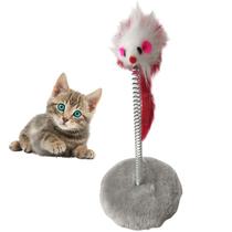 Arranhador Gato Pet Mola Ratinho Guizo Pelucia Brinquedo Interativo Felino Animal de Estimaçao Diversao Entretenimento Lazer