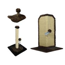 Arranhador Gato Proteção Canto de Sofás Base Externo Brinquedo Bolinha Poste P Torre Sisal Mola Maluca