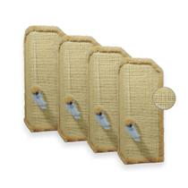 Arranhador Gato Proteção Canto de Sofás Base Interna Brinquedo Bolinha 4 Unidades