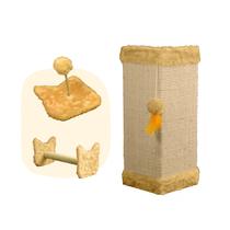 Arranhador Gato Proteção Canto de Sofás Base Interno Brinquedo Bolinha Poste Sisal Mola Maluca