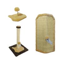 Arranhador Gato Proteção Canto de Sofás Base Interno Brinquedo Bolinha Poste Sisal P Mola Maluca