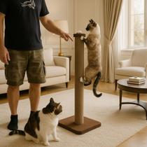 Arranhador Gatos Cozy Poste 90 Cm Estável Carpete Arranhador Gatos Cozy Poste 90 Cm Estável Carpete