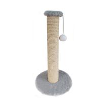 Arranhador Hello Pet Sisal e Pelúcia Cinza para Gatos - Tamanho M Arranhador Hello Pet Sisal e Pelúcia Cinza para Gatos - Tamanho M