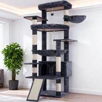 Arranhador Heybly Grande para Gatos 202 cm Torre Multi-Nível para Ambientes Internos Arranhador Heybly Grande para Gatos 202 cm Torre Multi-Nível para Ambientes Internos