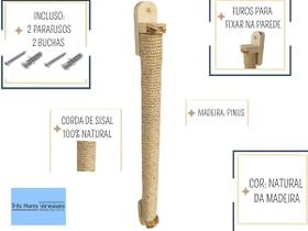 Arranhador P/ Gatos Poste Parede Corda Sisal Vertical G