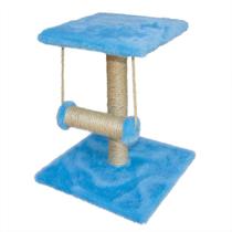 Arranhador para Gato 30cm Modelo com Balanço Azul Lilies Móveis Arranhador para Gato 30cm Modelo com Balanço Azul Lilies Móveis