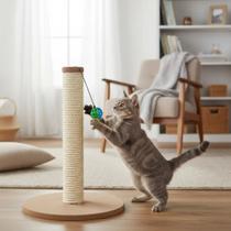 Arranhador para Gato 44cm Base Estável Suportanto Brincadeiras Intensas Torre Rforçada
