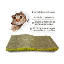 Arranhador Para Gato Brinquedo De Papelão C/Erva Catnip Divã