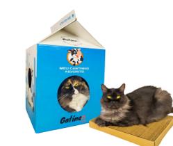 Arranhador Para Gato - Cat Milk Box 2in1 - Gatínes Toys - Gatíneos Toys