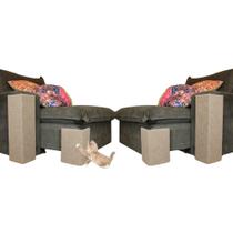 Arranhador Para Gato E Protetor Sofá Retrátil De Quina Kit 4 Peças