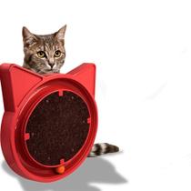 Arranhador para Gatos com Bolinha Interativa Antistress - Vermelho - Furacão Pet