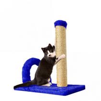 Arranhador para Gatos com Torre em Sisal e Arco Azul Mimos de Bichos