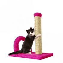 Arranhador para Gatos com Torre em Sisal e Arco Pink Mimos de Bichos