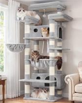 Arranhador para Gatos Gitelsnour, Torre Grande de 188 cm com 3 Plataformas
