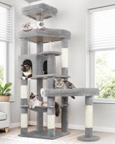 Arranhador para Gatos Globlazer S65 XL 165cm 3 Poleiros 6 Postes de Sisal Arranhador para Gatos Globlazer S65 XL 165cm 3 Poleiros 6 Postes de Sisal