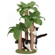 Arranhador para gatos LEMONDA 80 cm com 3 bastões para arranhar e brinquedos