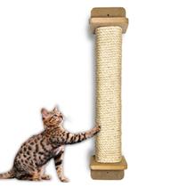 Arranhador Para Gatos Parede 80cm Sisal De 8mm Mdf E Carpete