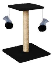 Arranhador Para Gatos Poste Com Brinquedo Duplo Exclusivo Co
