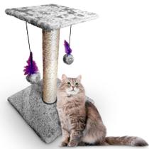 Arranhador Para Gatos Poste Com Brinquedo Duplo Exclusivo