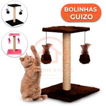 Arranhador Para Gatos Poste com Brinquedo Gato Duplo Exclusivo Arranhador Para Gatos Poste com Brinquedo Gato Duplo Exclusivo