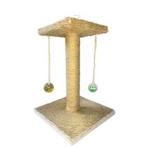 Arranhador Para Gatos Poste Com Brinquedo Todo Em Sisal Arranhador Para Gatos Poste Com Brinquedo Todo Em Sisal