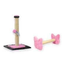 Arranhador Para Gatos Poste P Torre Sisal Com Bolinha Poste Horizontal