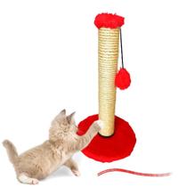 Arranhador para gatos poste torre com bolinha brinquedo pet - PET TOP