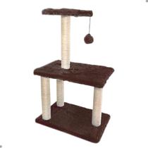 Arranhador Para Gatos Premium Com Bolinha 3 Bases Pet