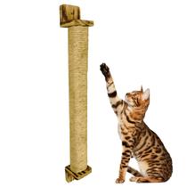 Arranhador Para Gatos Rústico 70cm Alta Qualidade Vertical Resistente Arranhador Para Gatos Rústico 70cm Alta Qualidade Vertical Resistente