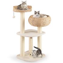 Arranhador para Gatos Tangkula 20 kg Poste de Sisal 104 cm Arranhador para Gatos Tangkula 20 kg Poste de Sisal 104 cm